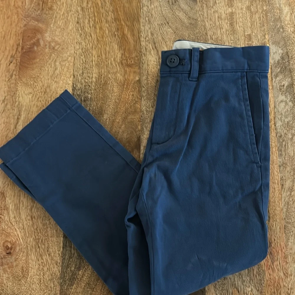 J Crew Crewcuts Boys 770 straight fit stretch chino pant AZ588 Blue Size 5